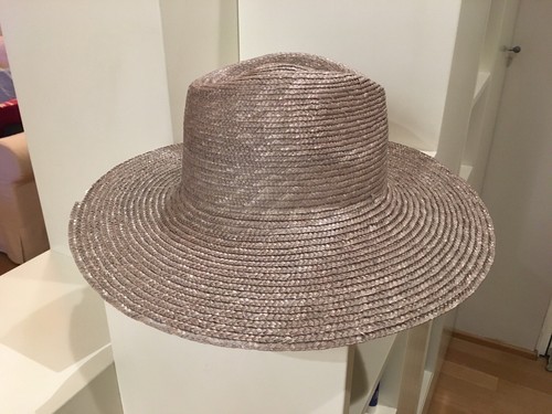 CAPPELLO DA DONNA DI PAGLIA A TESE LARGHE ESTIVO ELEGANTE IN NERO BEIGE  MARE | eBay