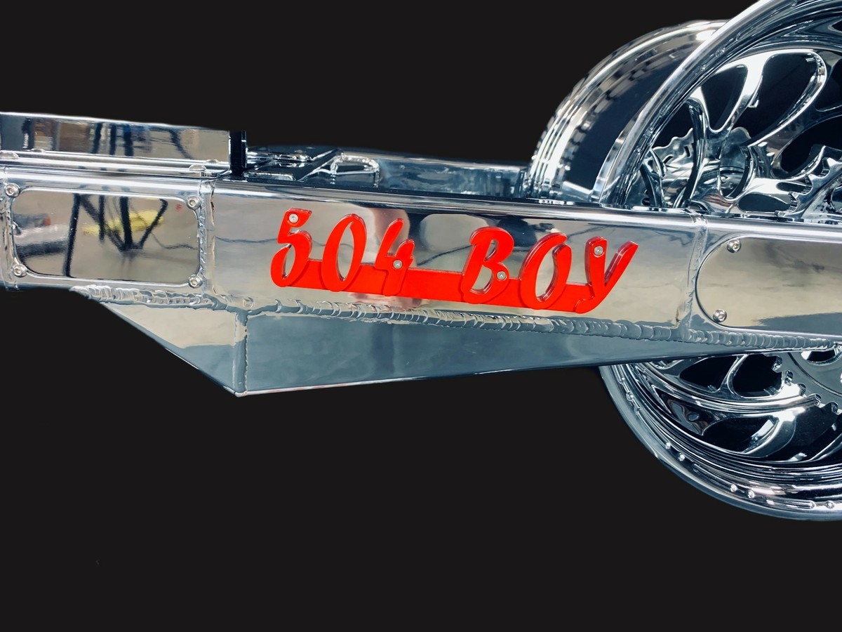 HAYABUSA 360 FAT TIRE KIT CHROME HELLIAN WHEELS 3D LOGO 08