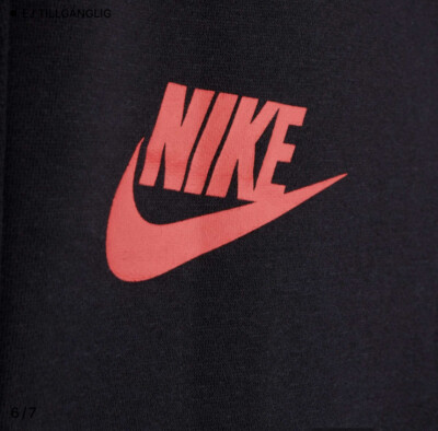 nike black joggers with red tick