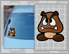 PAPER GOOMBA Vinyl Decal #1 Paper Mario Car Laptop Sticker