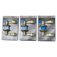 Defiant - Bed & Bath  Locks - Naples - Polished Brass - (1002-225-901)-3 Pack
