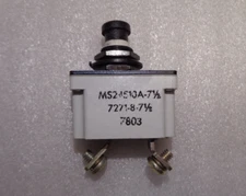 KLIXON 7.5 AMP CIRCUIT BREAKER 7271-8-7 1/2 / MS24510A-7 1/2 NEW (LAST ONES)