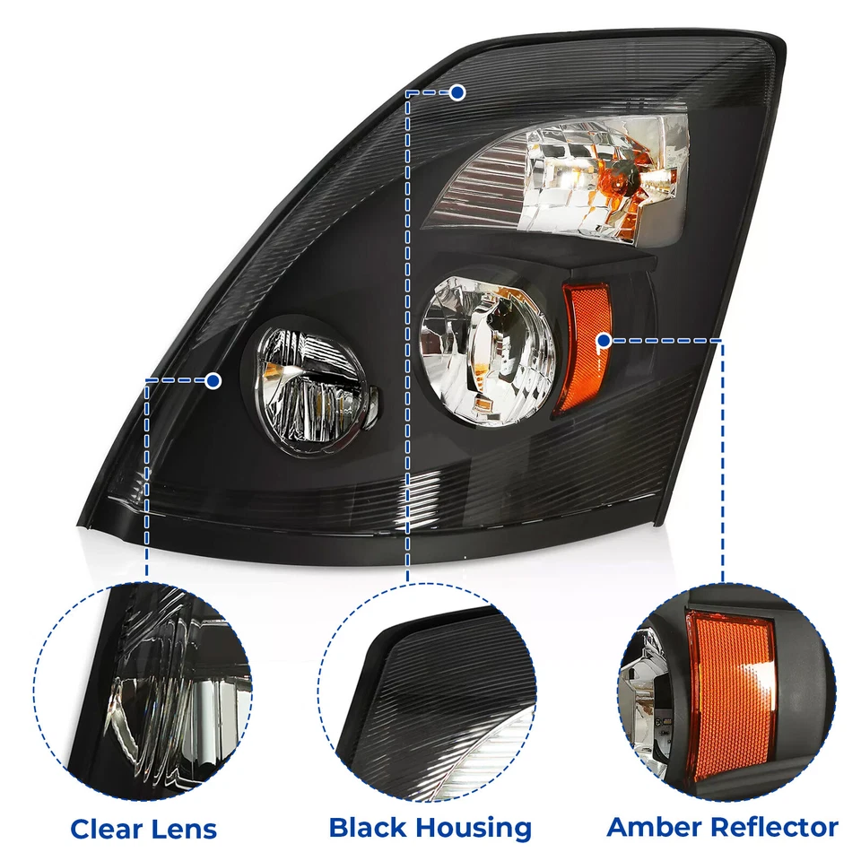 For 2004-2018 Volvo VNL VNX VNM LED Headlights Lamp Driver Left Side #82329590 - Image 3 of 4