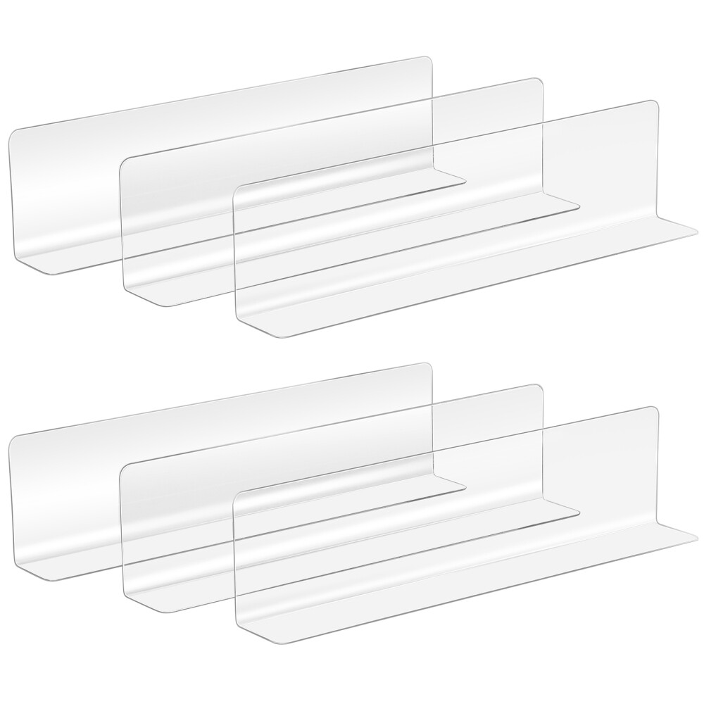 Acrylic Shelf Divider Clear Shelf Divider Floating Shelf Separator
