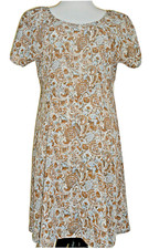 MJ Carroll Floral Flare Summer Cap Sleeve Dress Sz 7 Vintage MINT made in USA