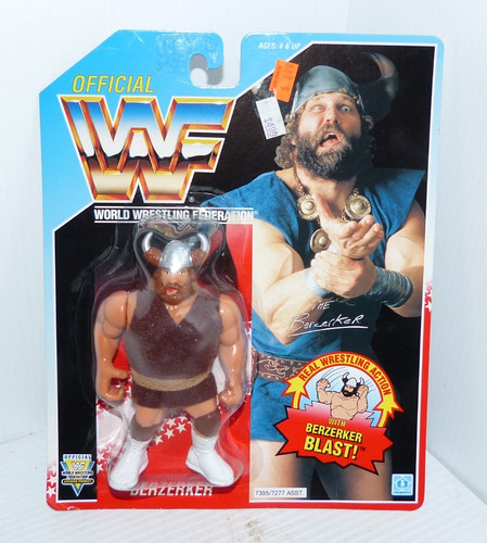 Vintage 1992 WWF  Berzerker  Wrestling Action Figu...