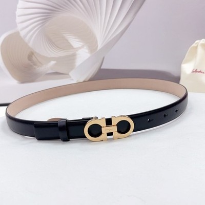 Authentic salvatore ferragamo belt women width 2.5cm/0.98inch