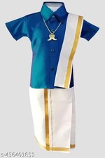 Boys Ethnic Pyjamas  Dhoti Set /Boy Traditional silk cotton Dhoti  Shirt set