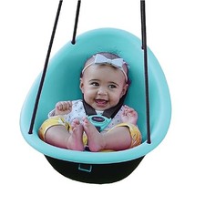 Kiwi Toddler Swing   Comfy Baby Swing Outdoor, 3-Point Adjustable Safety Blue2
