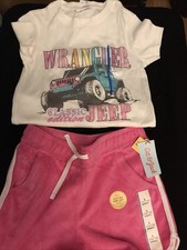 Girls Two Piece Bundle With Cat And Jack Shorts And A Jeep Top Size Large  