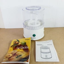 Original Krups Ice Cream Maker 337 La Glaciere 1 qt Never Used Missing Bowl