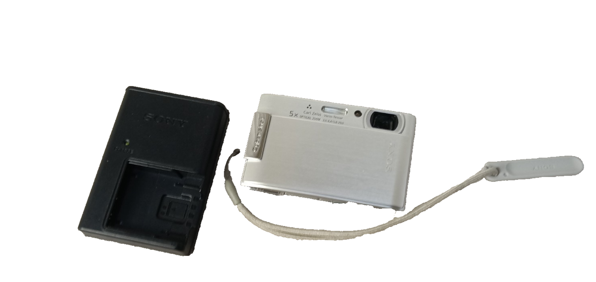 Sony Cyber-shot DSC-T200 8.1MP Digital Camera - Silver for sale