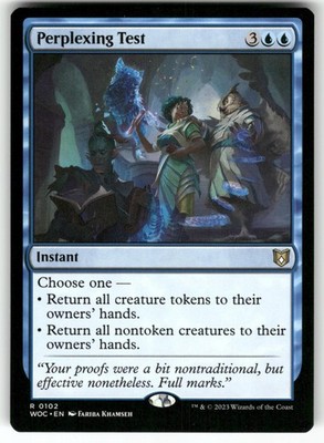 MAGIC: THE GATHERING PERPLEXING TEST 102 RARE COMMANDER: WILDS OF ELDRAINE NM
