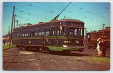 No. 607 Train, Union Street Railway, Vintage Postcard
