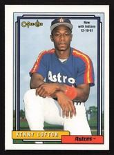 1992 O-Pee-Chee #69 Kenny Lofton RC Rookie Card Houston Astros. rookie card picture