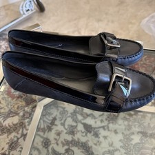 Cole Haan Black Leather Loafer Slip-On Womens...
