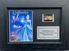 CINDERELLA (Walt Disney) Original Mini 35mm Film Cells in Quality Wood Frame