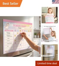 Delightful Unicorn Magnetic Reward Chart - Colorful Stickers for Kids' Chores