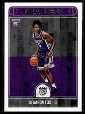 De'Aaron Fox 2017-18 Hoops RC #255 Sacramento Kings