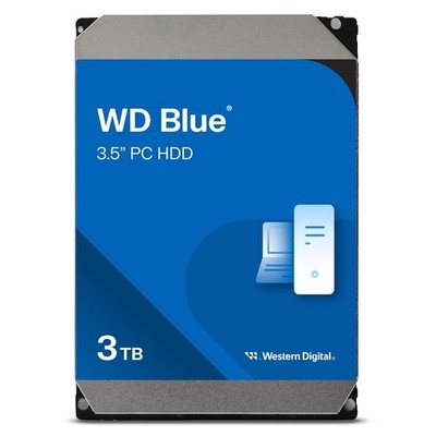 Western Digital 3TB WD Blue PC Internal Hard Drive HDD 5400 RPM SATA 6 Gb/s 64