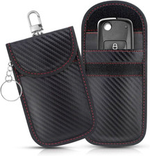 2x Car Key Signal Blocker Faraday Pouch Case - Fob Keyless RFID Blocking Cage...