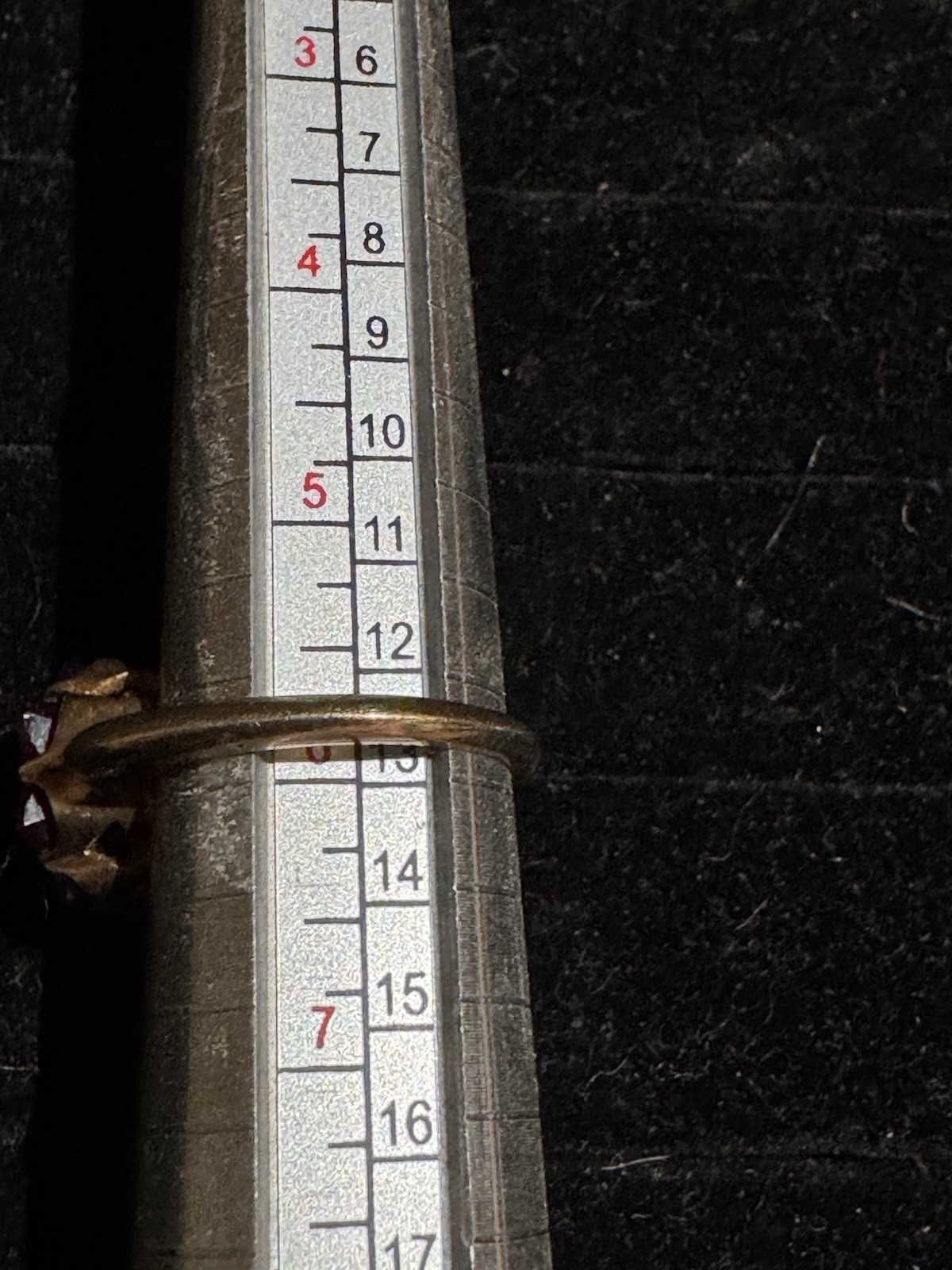 Purple Ruby Flower Cut Solitaire Ring - image 6