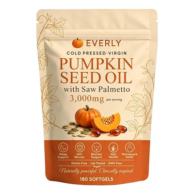 #ad #ad Everly Pumpkin Seed Oil with Saw Palme tto 180 Softgels Cold Pressed Pumpkin $14.51