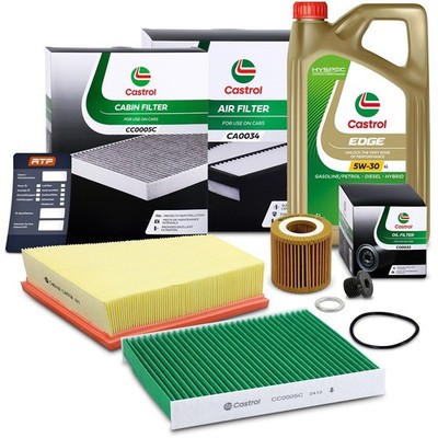 CASTROL FILTERS INSPEKTIONSPAKET FÜR SEAT IBIZA SKODA FABIA ROOMSTER VW POLO 1.2