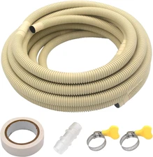 Mini Split AC Drain Hose 25FT Universal Water Tube Pump Pipe Line Set Cover for