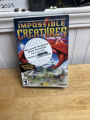 Impossible Creatures Relic Entertainment Microsoft Game PC Game Box **NEW SEALED