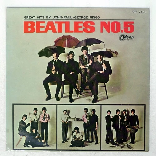 BEATLES NO.5 ODEON OR7103 Japan RED VINYL VINYL LP