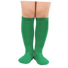 Kids Soccer and Baseball Knee High Socks - 6-9 Years Pure Green Little Kid