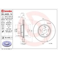 Brembo 2X Bremsscheibe Vorne Ø282 Mm InnenbelüFtet FüR Honda Civic Viii