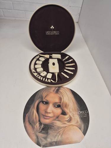 Complete - Lady Norelco Home Beauty Salon Shaver Massager Manicures & Case Works