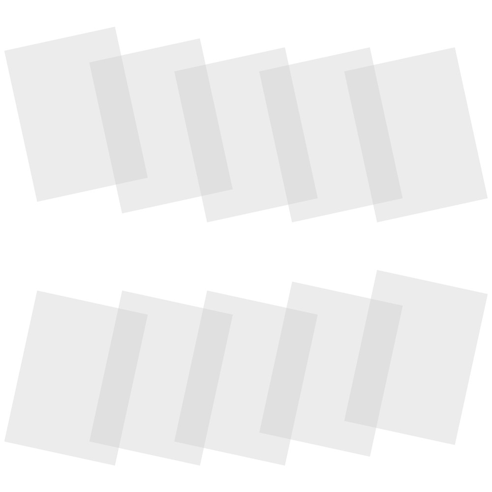 10 Pcs Clear Resin Epoxy Sheets for DIY Earring Molds