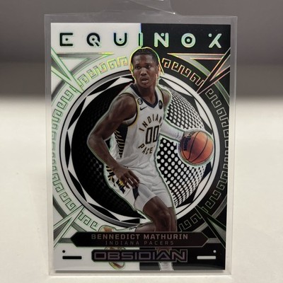 Bennedict Mathurin 2022-23 Panini Obsidian -#29 Equinox Green Eth #/25 Pacers