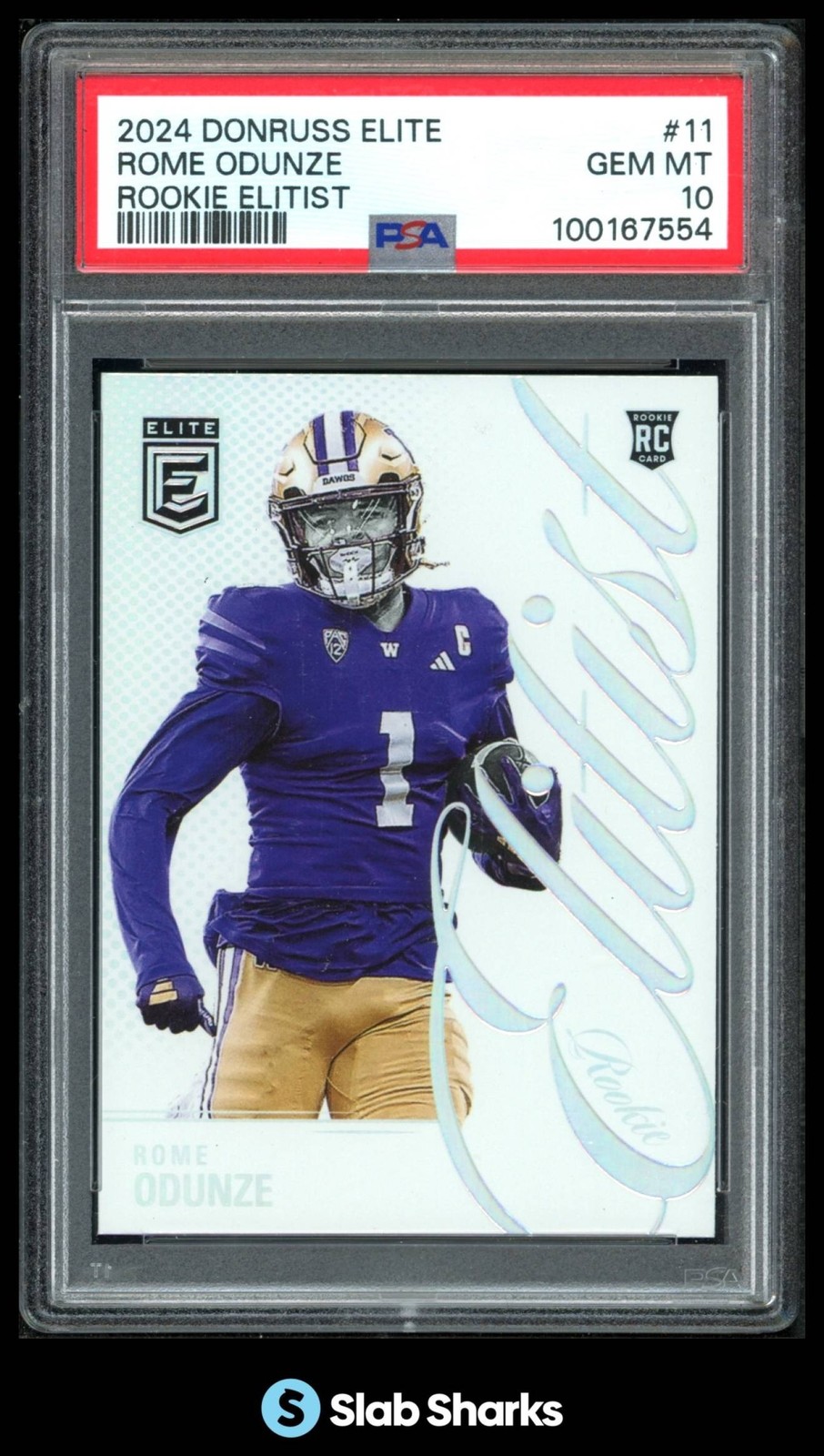 Rome Odunze Panini Donruss Elite Rookie Elitist #11 Base