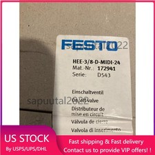 New HEE-3/8-D-MIDI-24 Festo 172941 On/off valve Fast Shipping