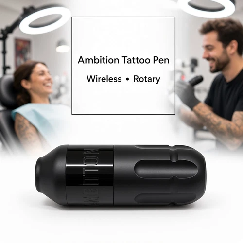 Ambition Wireless Rotary Tattoo Pen Machine w/ Case - product listing photo
