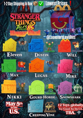 McDonalds Happy Meal Toys Stranger Things Tales From 85 Full Set Or Singles 2026