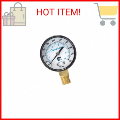 #ad Campbell Pressure Gauge 0 200 LF MfrPartNo PG2T NL $15.86