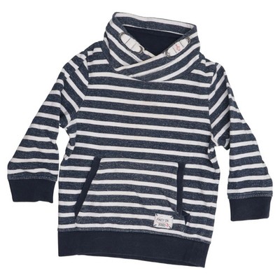 C&A, Sweatshirt, Größe: 98, Blau/Weiß, Baumwolle, Streifen, Jungen #qfx