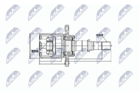 Nty Gelenksatz Antriebswelle NPW-NS-045 FüR Renault Koleos Nissan Qashqai 1 Dci