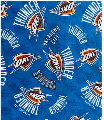 CAMELOT FABRICS OKC THUNDER - OKLAHOMA CITY THUNDER - FABRIC BY THE YARD