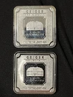 LOT of 2 Geiger 10 Gram Silver Bars