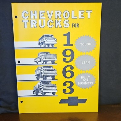 Vintage Chevrolet Trucks for 1963 Sales Brochure Catalog Light to Heavy Duty