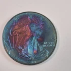 US Mint 2014 American Silver Eagle 1 Oz 999 Pure Silver Rainbow Toned