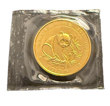 China 1988 Gold 1 oz 100 Yuan Panda Original Mint Sealed BU 3098.26 per troy oz