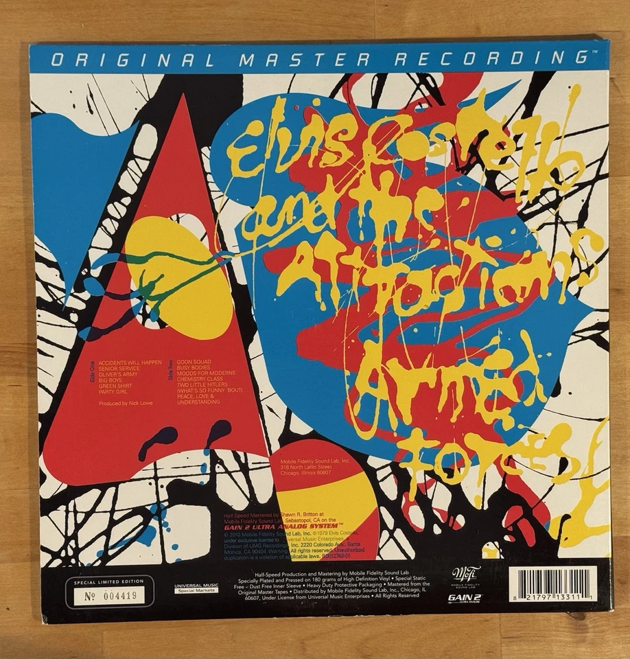MFSL Armed Forces by Elvis Costello (Mobile Fidelity Sound Lab LP) - Image 2 of 4