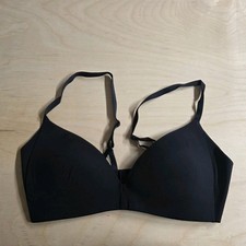Lululemon Women Bra 36C Black Lightly Lined Wireless Strap Adjustable